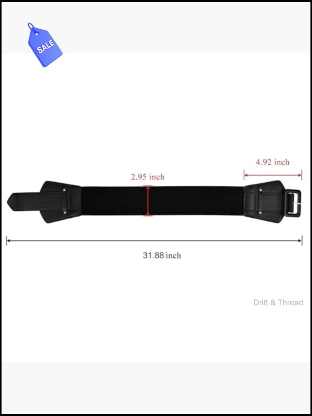 Thick Stretchy Retro Chunky Buckle Wide Leather Cinch Belt for Jeans Dresses